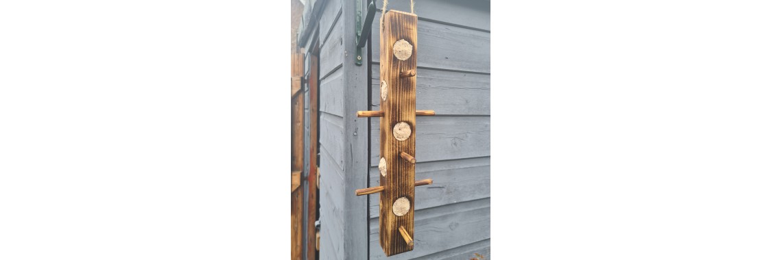 RUSTIC BIRD FEEDERS