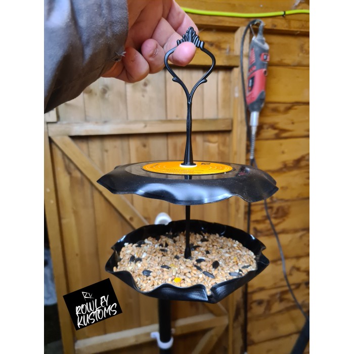 Upcycled Record Birdfeeders
