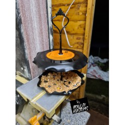 Upcycled Record Birdfeeders