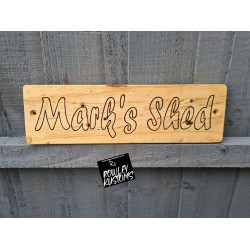 Personalised Shed wooden signs